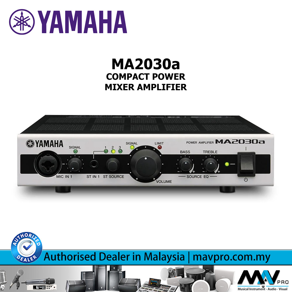 YAMAHA　MA2030a Power Amplifier Yamaha MA2030a Lo-Z/Hi-Z Switchable 30W/60W Commercial Power